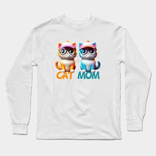 Cat Mom Long Sleeve T-Shirt